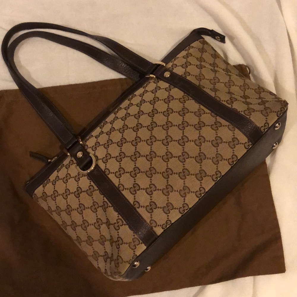 GUCCI Brown GG Canvas Bag - Picture 14 of 15